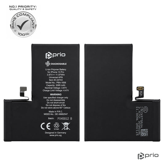 prio Diagnosefähiger Akku für iPhone 13 Pro