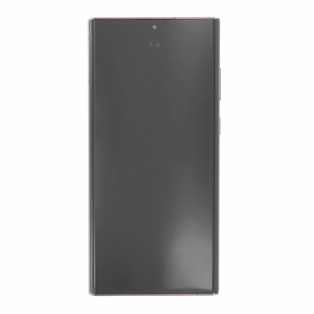 Display für Samsung Galaxy S22 Ultra S908 LCD + Rahmen burgundy GH82-27488B