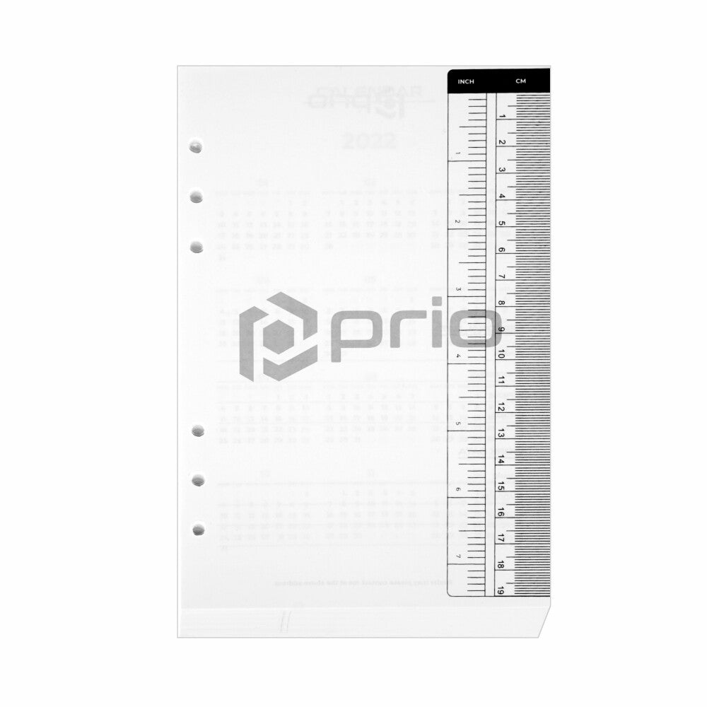 prio 5-in-1 Mehrzweck-Notizbuchkalender Ersatz-Papiereinleger
