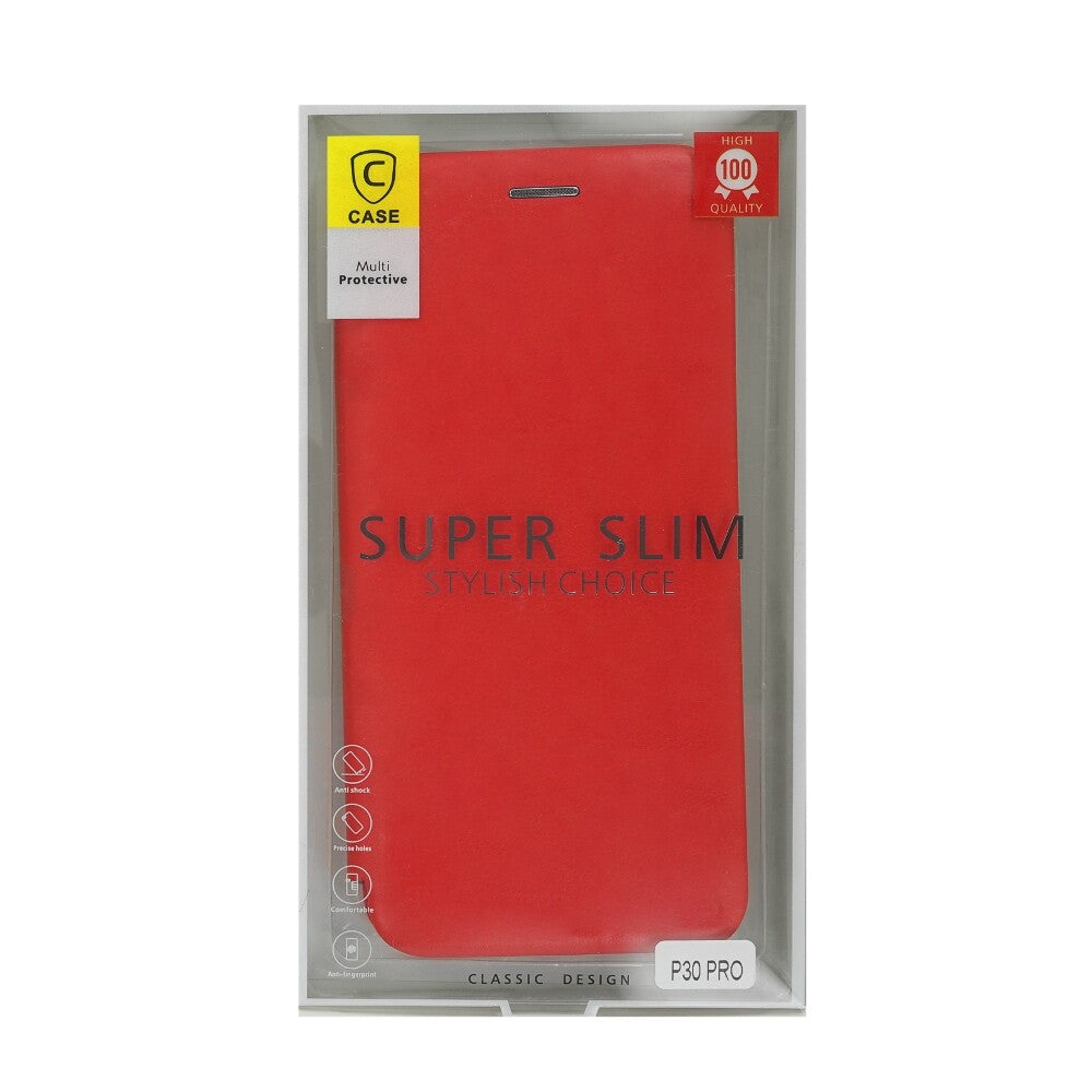 Flip Handyhülle für Huawei P30 Pro Rot cnt1286