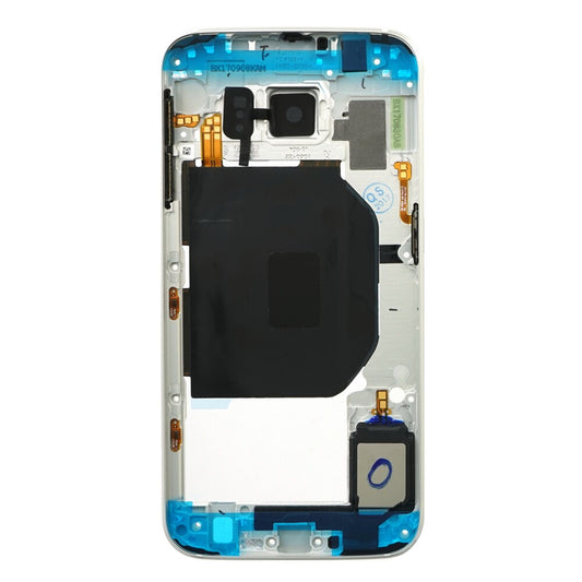 Original Mittelrahmen für Samsung Galaxy S6 G920F Weiß GH96-08583B