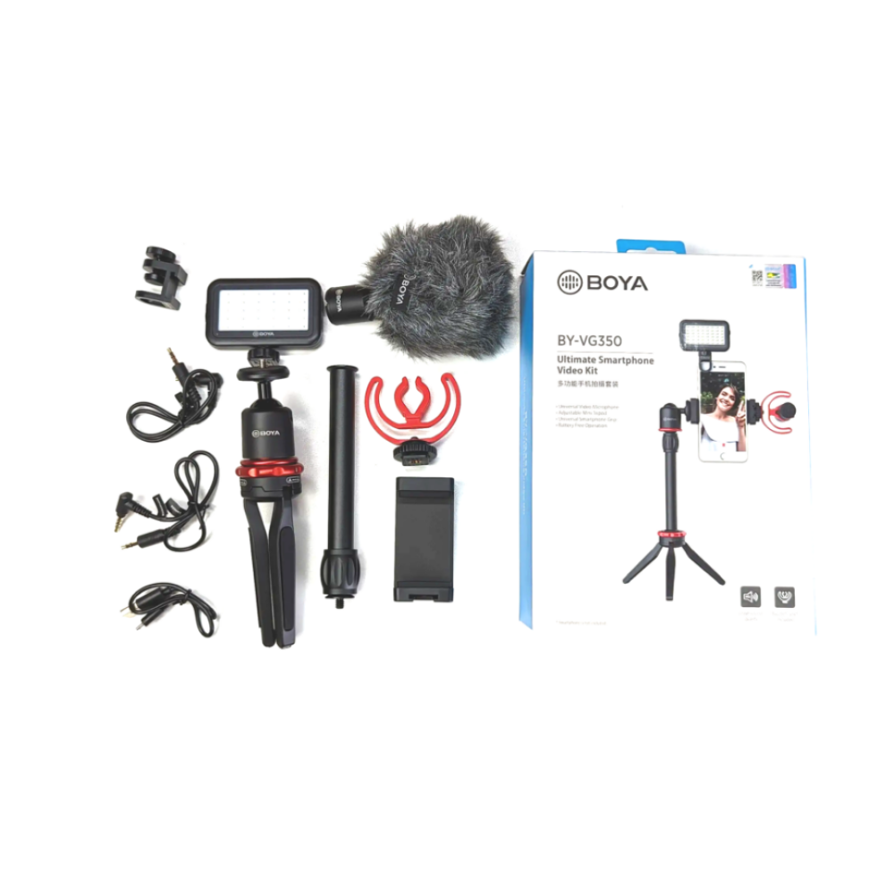 BOYA Kabellose Bluetooth Smartphone-Video-Rig Mit Mikrofon Mini-Stativ BY-VG350