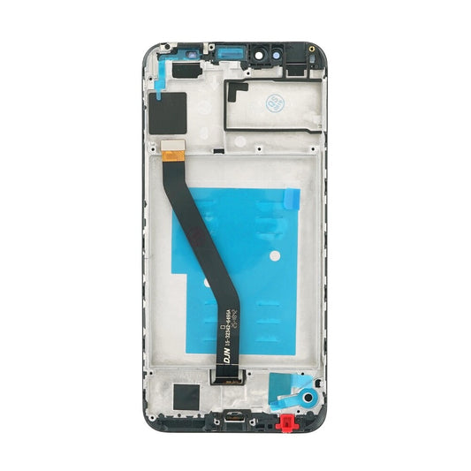 OEM display unit + frame for Huawei Y6 2018 blue, without logo