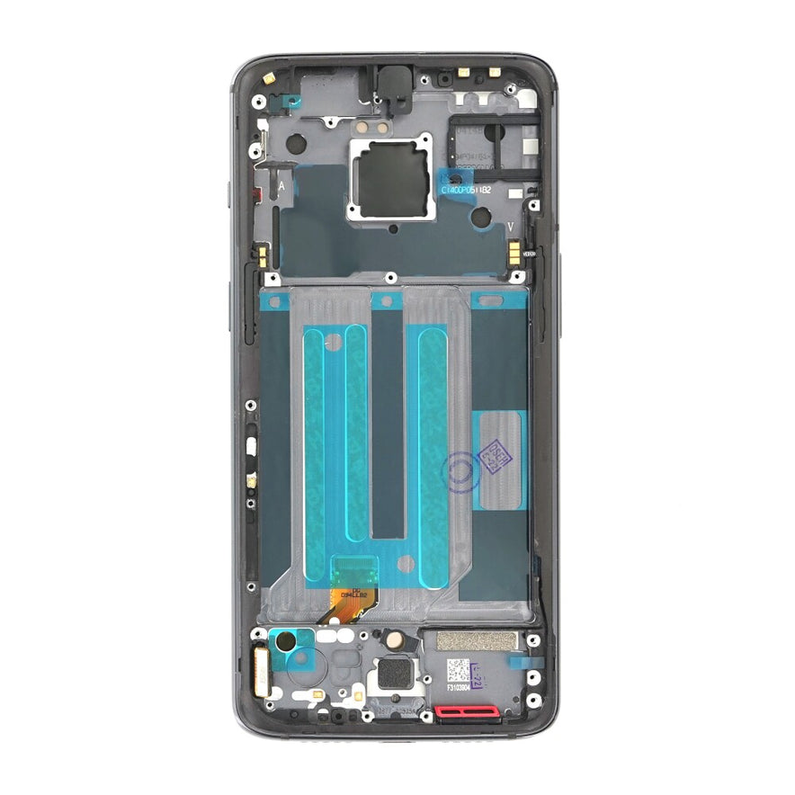 Display-Einheit + Rahmen für OnePlus 7 grau