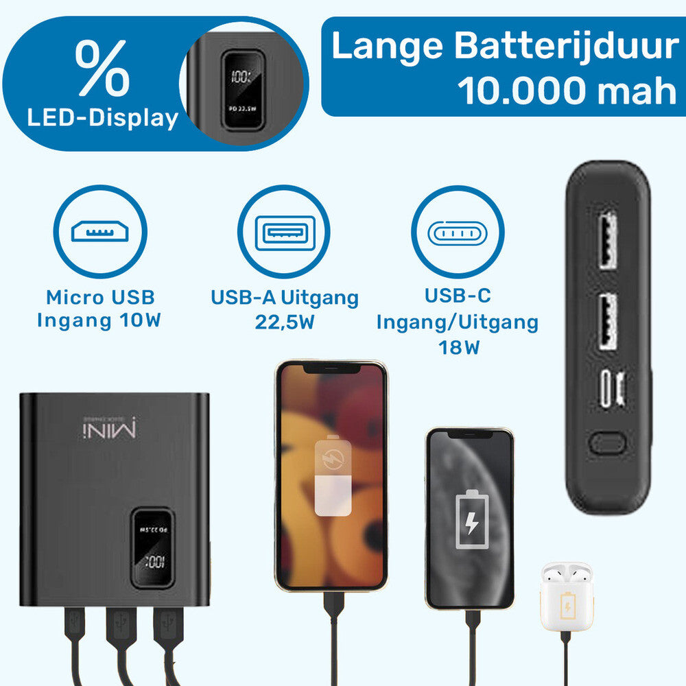 UFUZON Mini Powerbank 10k mah