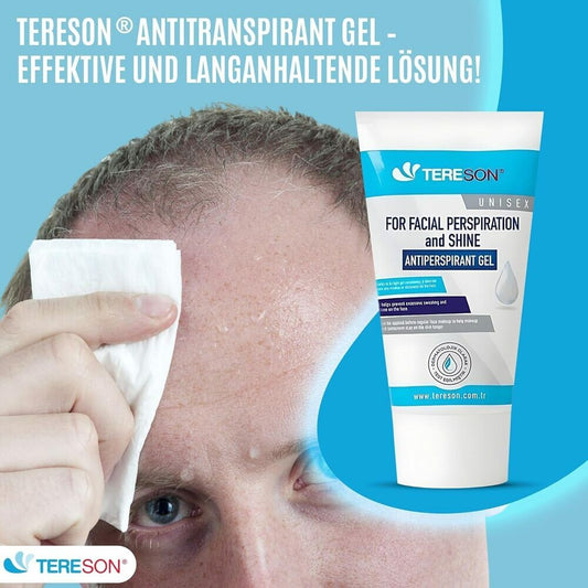 Tereson Antitranspirant Gel, Bei Schwitzen im Gesicht, 50 ml x2