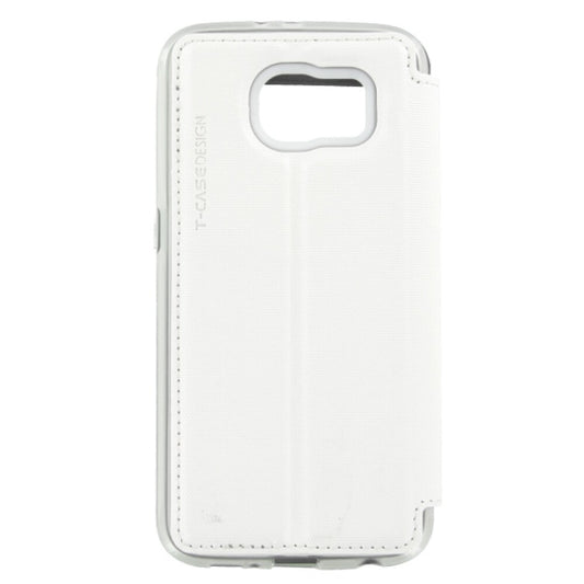 Lux Magnet Flip Handyhülle für Samsung Galaxy S6 weiß