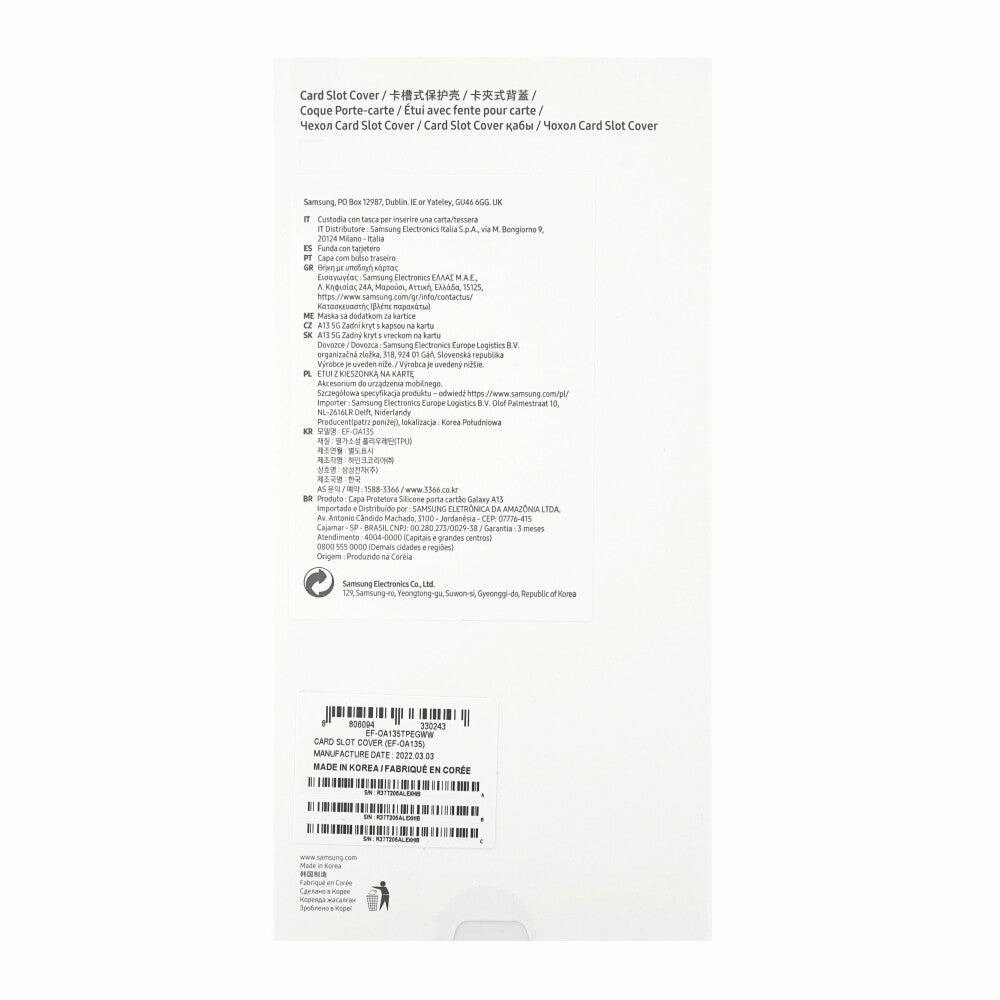 Original Handyhülle für Samsung Galaxy A13 Pfirsich EF-OA135TPEGWW