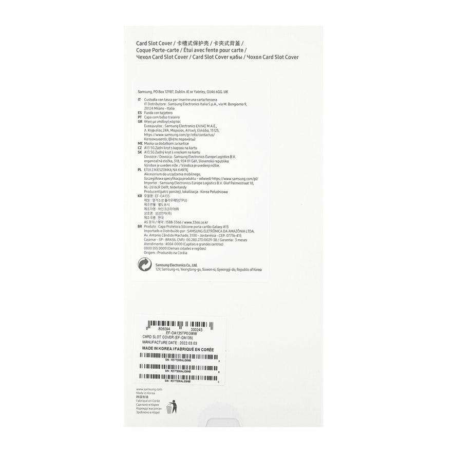 Original Handyhülle für Samsung Galaxy A13 Pfirsich EF-OA135TPEGWW