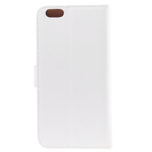 Slim Leder Handyhülle für iPhone 6 Plus Weiß 4250710556328