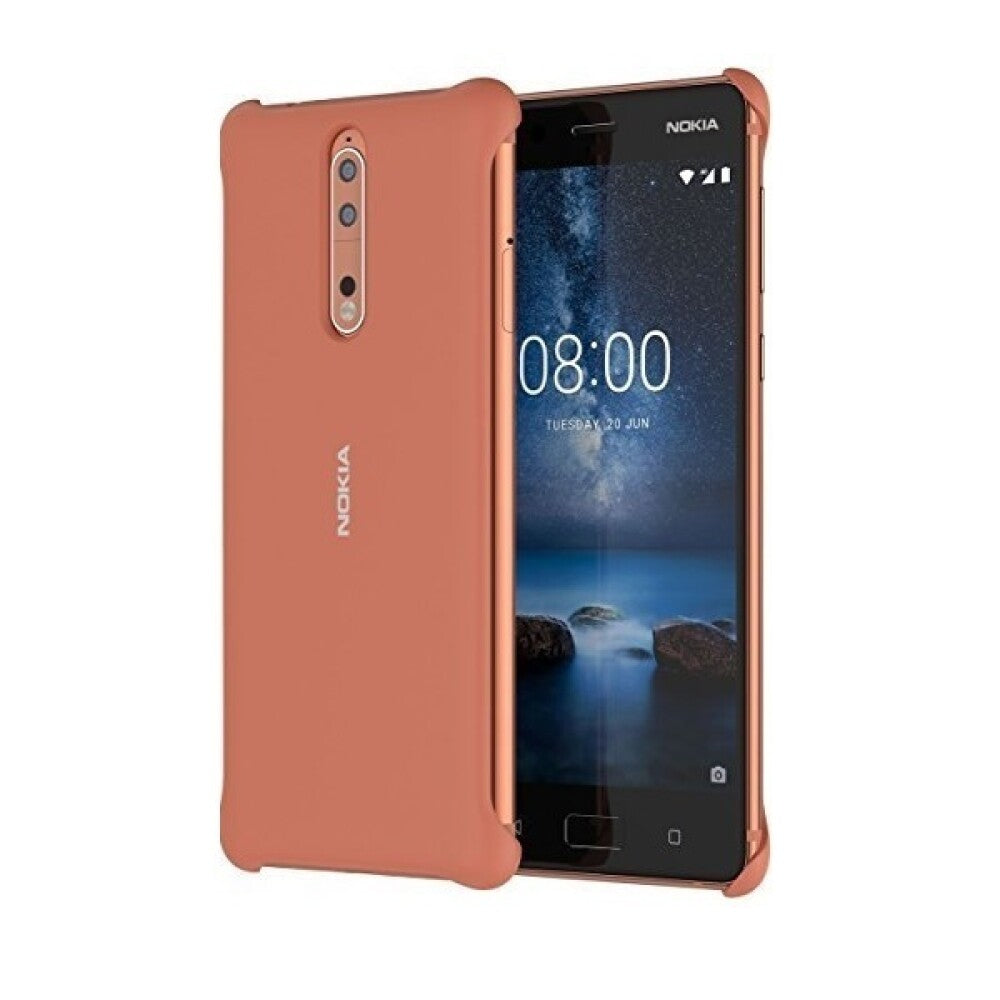 Original Soft Touch Handyhülle für Nokia 8 Kupfer 1A21PR300VA
