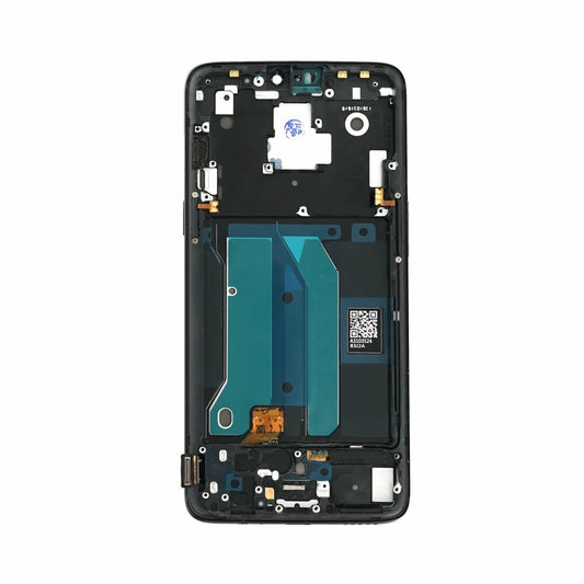 Display für Oneplus 6 LCD + Rahmen Mitternachtsschwarz Bildschirm Touch