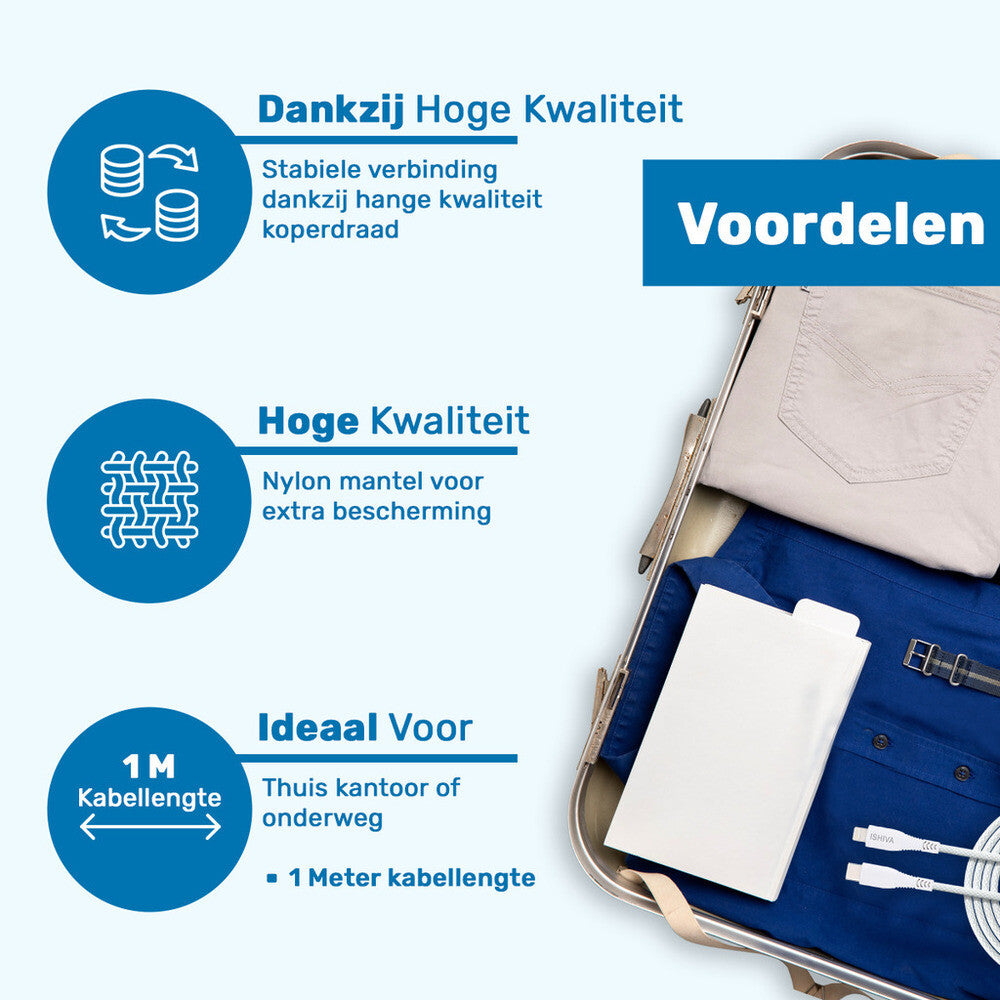 UFUZON-Kabel - Typ C auf Lightning - 3 m