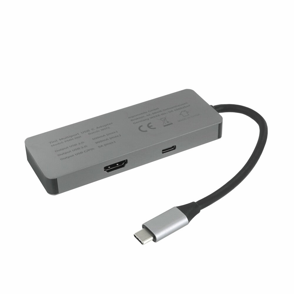 7-in-1 USB-C Hub Adapter – 4K HDMI, 87W PD, SD/TF, USB 3.0 für PC & Switch