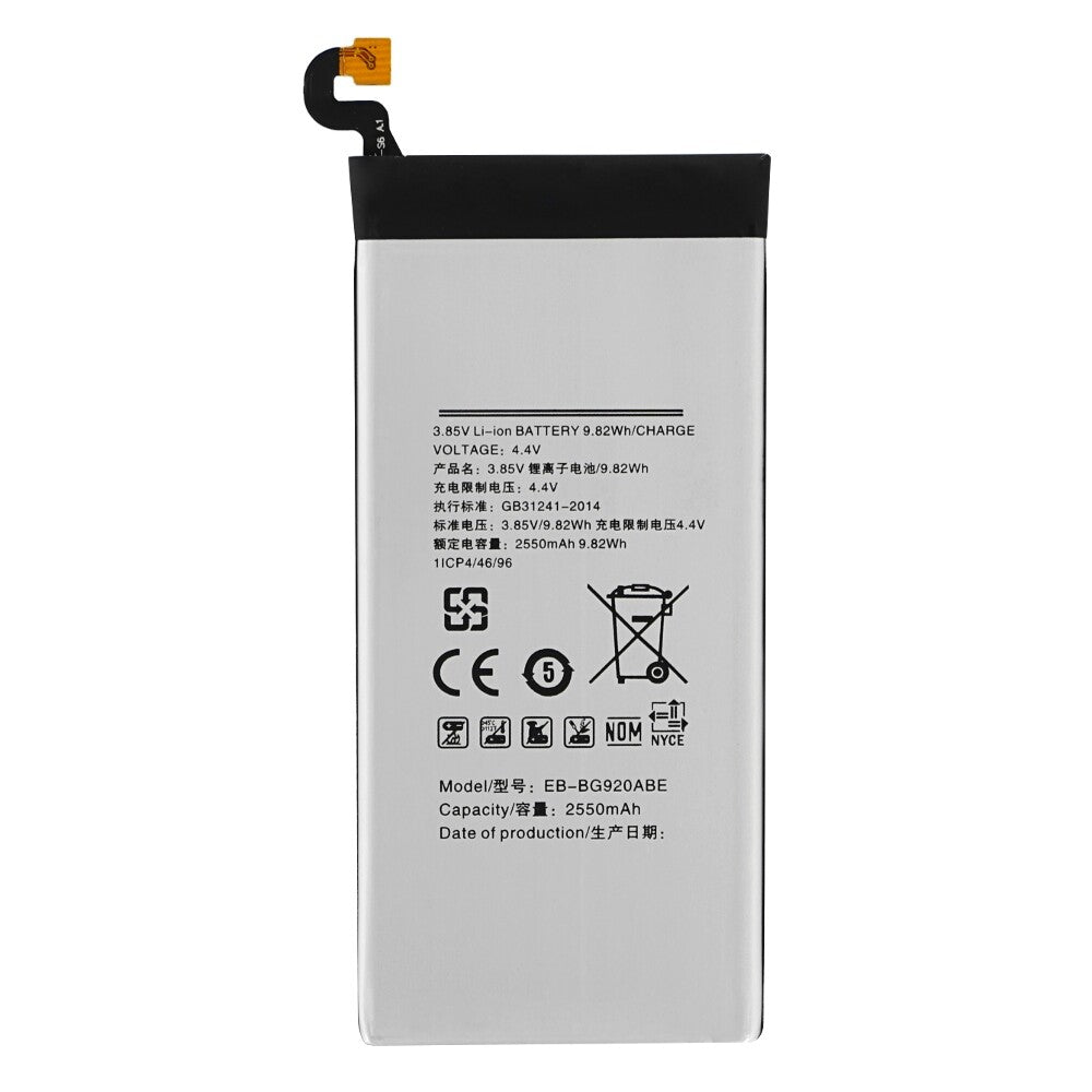EB-BG920ABE Akku für Samsung G920F Galaxy S6 2550mAh Batterie Ersatzakku