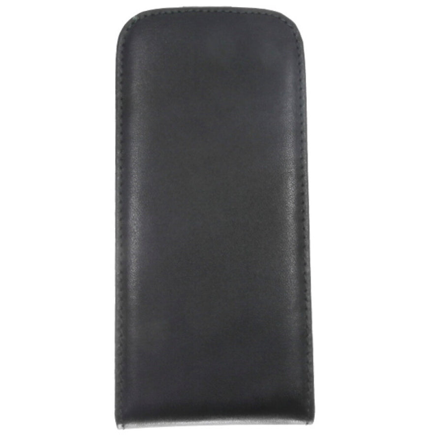 Slim Leder Flip Handyhülle für HTC M8 Mini Schwarz