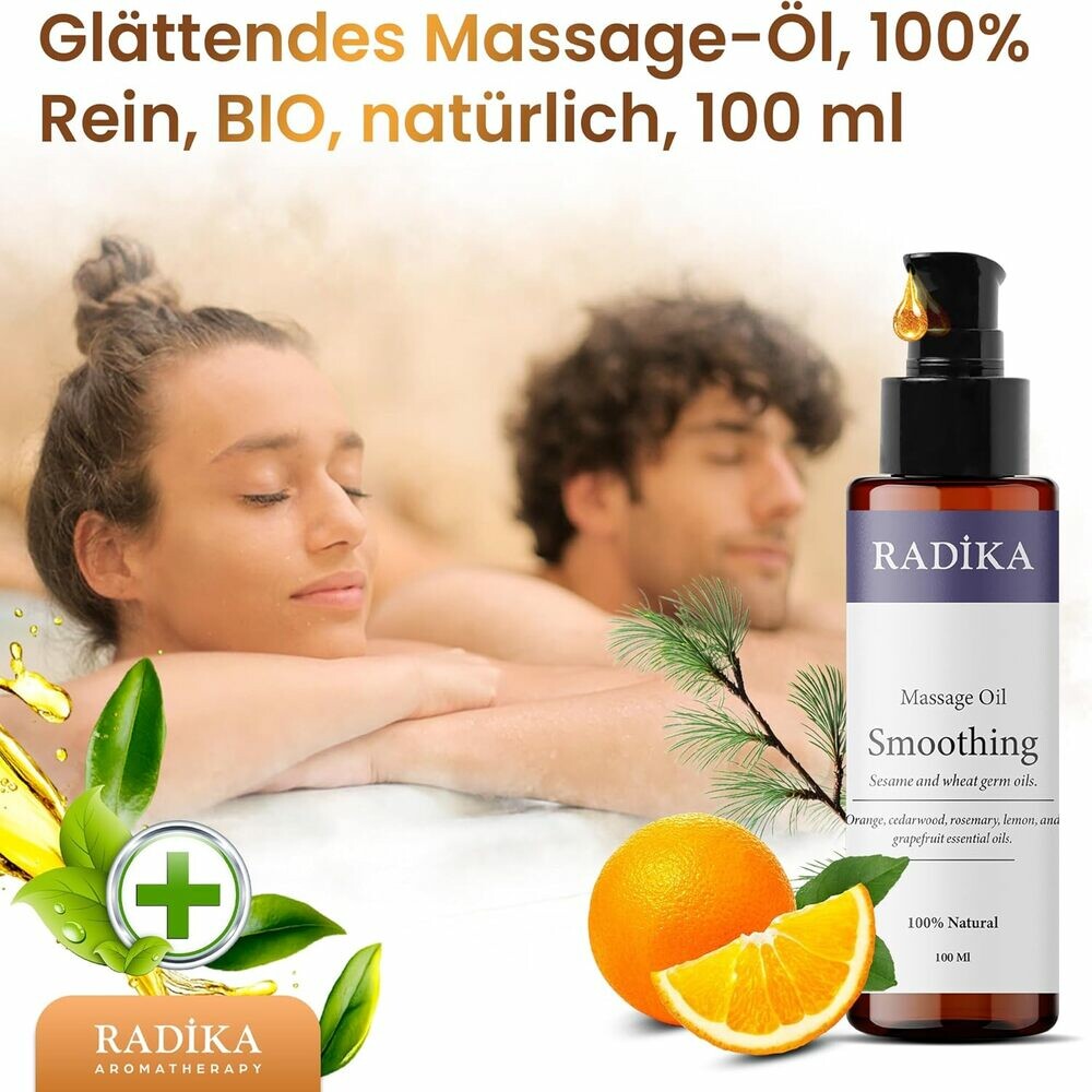 Massageöl, Beruhigendes Massage-Öl, 100% Rein, BIO, natürlich, 100 ml