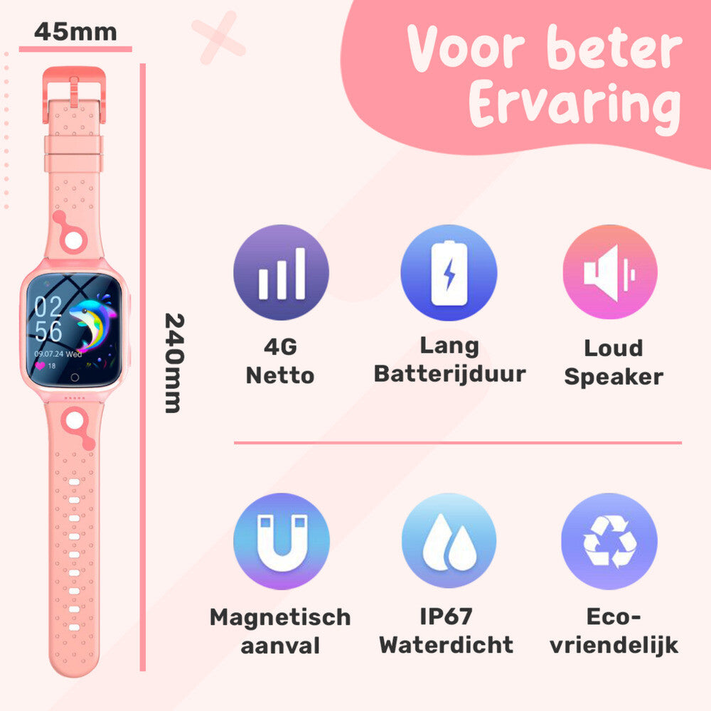 UFUZON Smartwatch Kinder-Pink