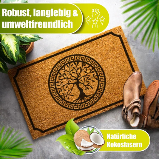 Decovetro Paspas Hayat Ağacı Desenli Kapı Önü Paspası40 x 60 Cm