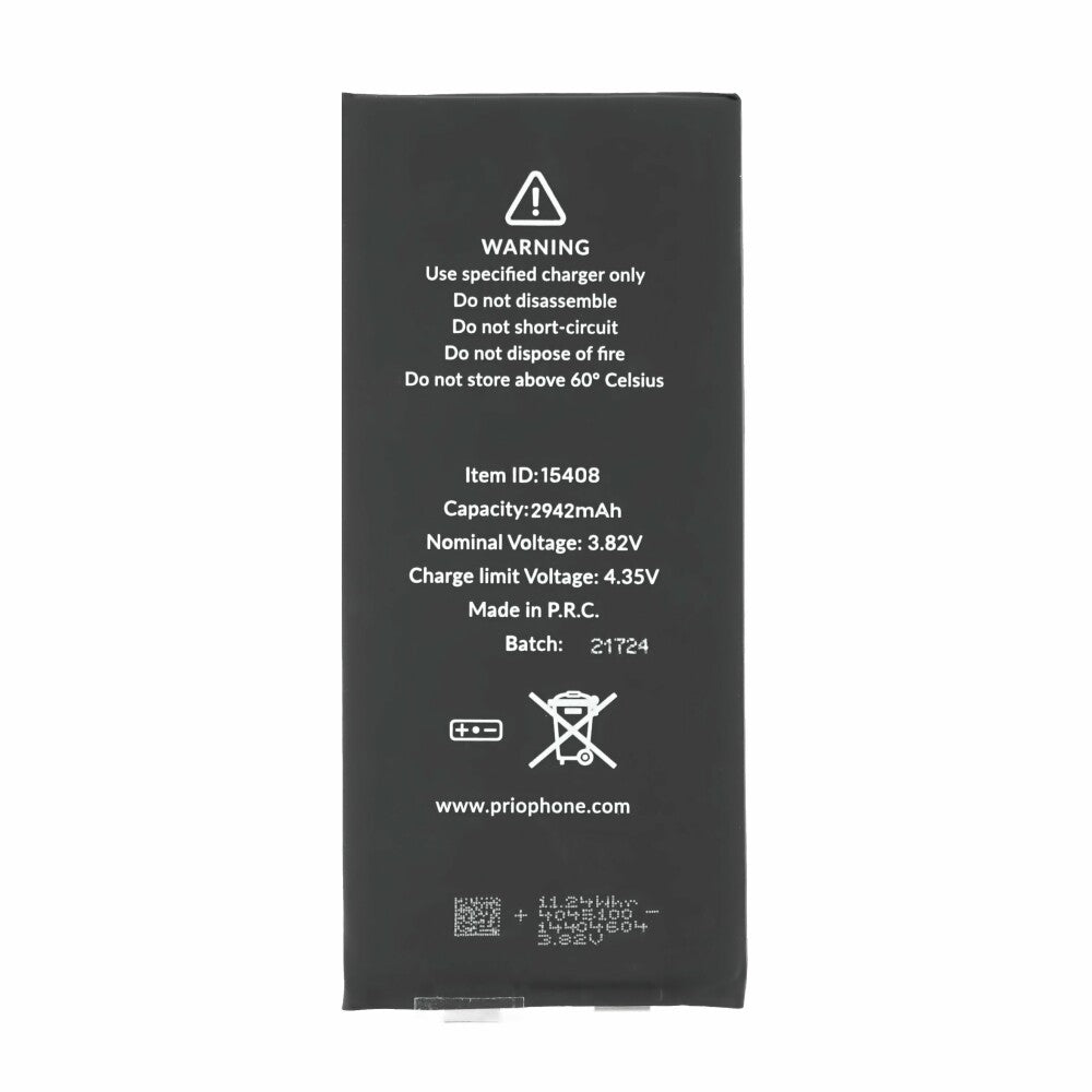 prio Akku für iPhone XR / 10 (ohne Flexkabel)