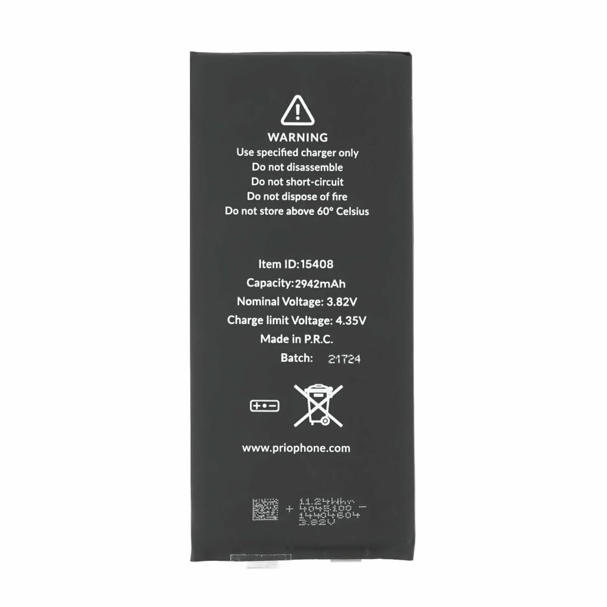 prio Akku für iPhone XR / 10 (ohne Flexkabel)