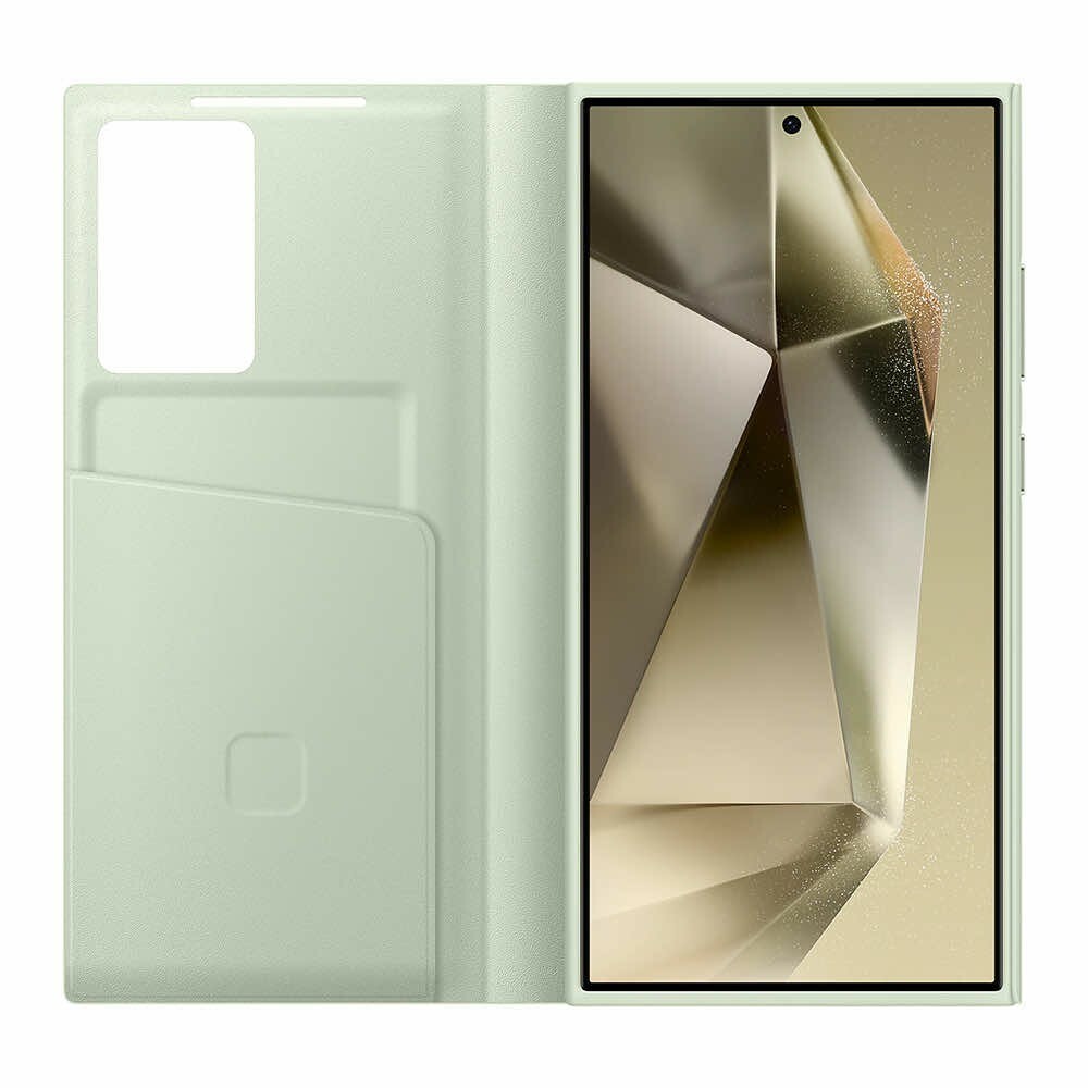 Samsung Smart View Wallet Cover SM-S928 Galaxy S24 Ultra hellgrün EF-ZS928CGE