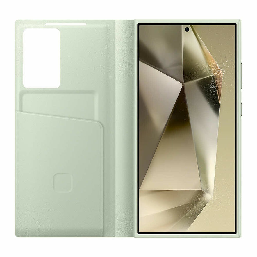 Samsung Smart View Wallet Cover SM-S928 Galaxy S24 Ultra hellgrün EF-ZS928CGE