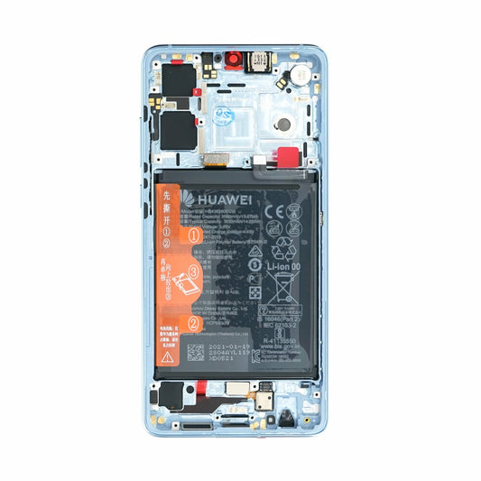 Display Huawei P30 Neue Version LCD + Rahmen + Akku Breathing Crystal 02354HMF