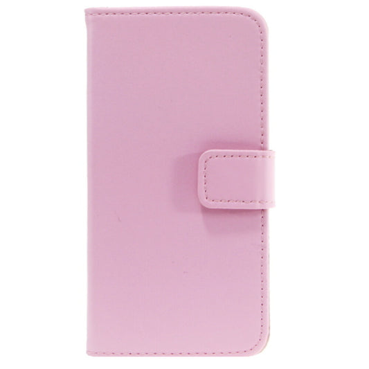 Slim Leder Book Case Handyhülle für iPhone 5c Pink