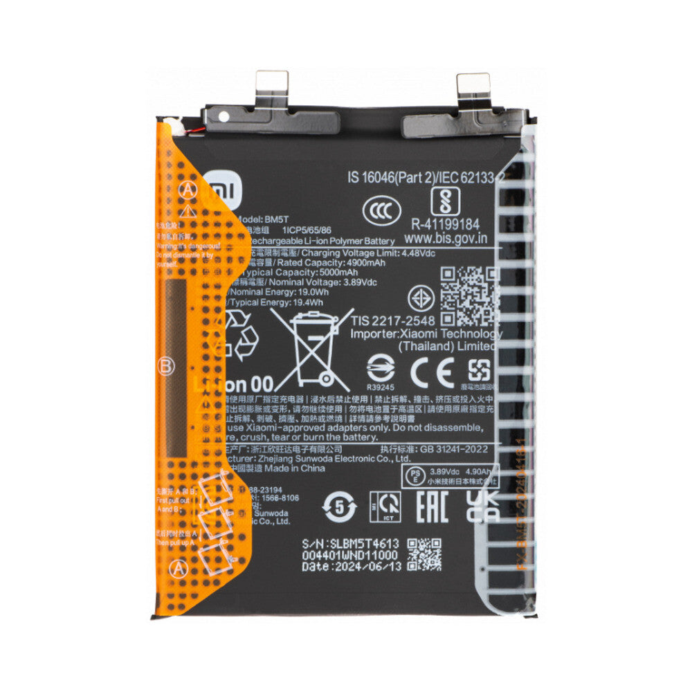 Xiaomi Akku BM5T für Redmi Note 13 Pro/Poco M6 Pro/X6 Pro 5G/13T/14T 1330102000125B