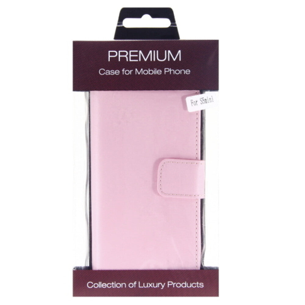 Leder Handyhülle für Samsung Galaxy S5 mini Pink Schutz Tasche 4250710554676