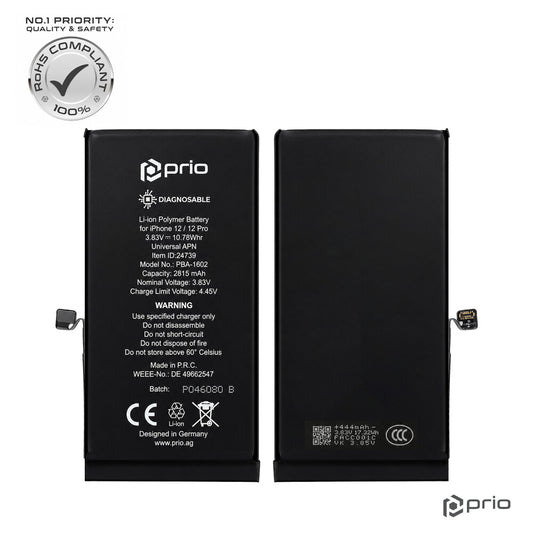 prio Diagnosefähiger Akku für iPhone 12