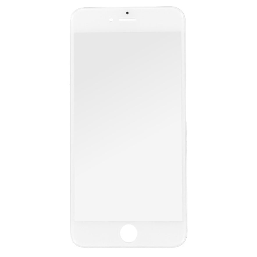 Displayglas für iPhone 6s Plus weiß LCD + Rahmen Panzerfolie Displayschutz