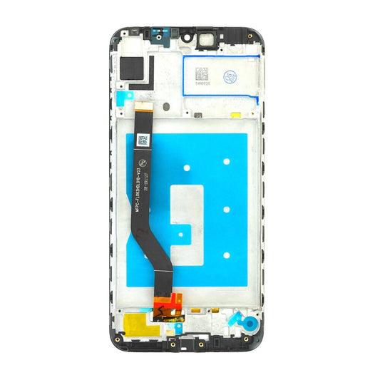Displayeinheit + Rahmen für Huawei Y7 2019 schwarz, ohne Logo