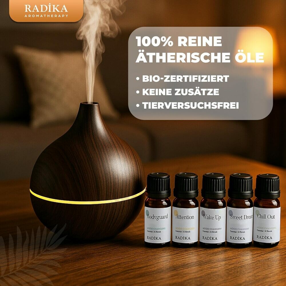 Ätherisches Öl-Set, 5 Stück in einem Paket, 100% Rein, BIO, natürlich 10 ml