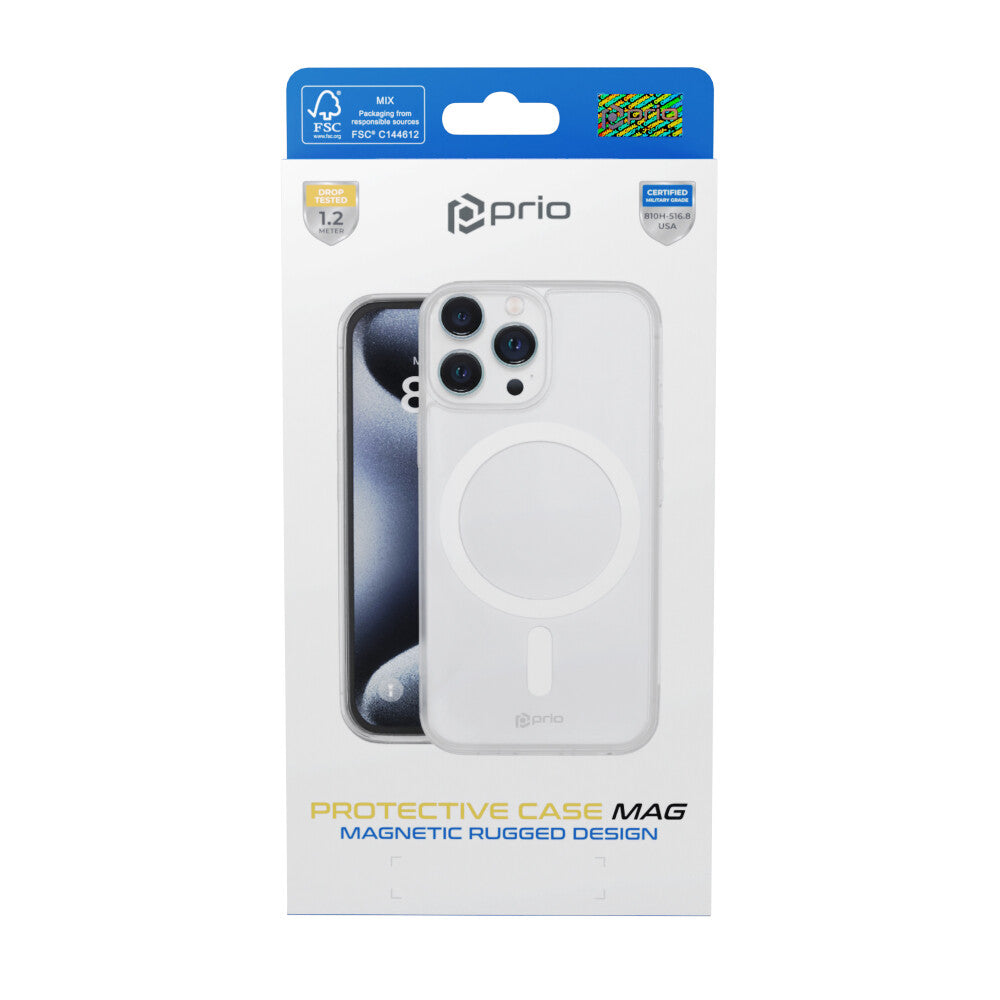 prio Protective Case MAG für iPhone 16 Pro (6,3 Zoll) klar