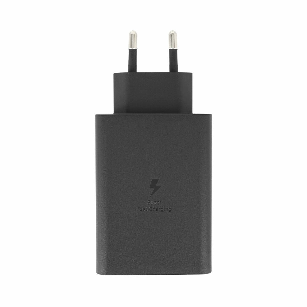 Original Samsung 65W Schnellladegerät für USB-C + USB-A Schwarz EP-T6530NBEGEU