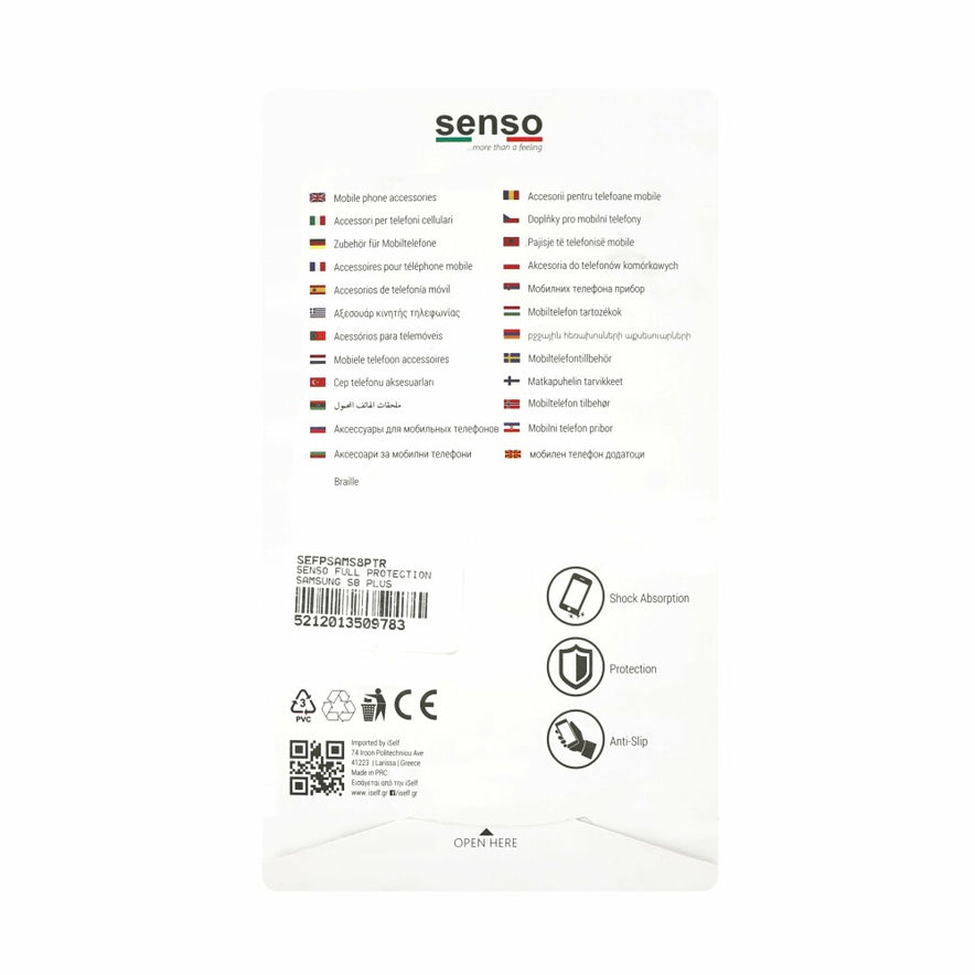 Original Panzerglas Handyhülle für Samsung S8 Plus Klar SEFPSAMS8PTR