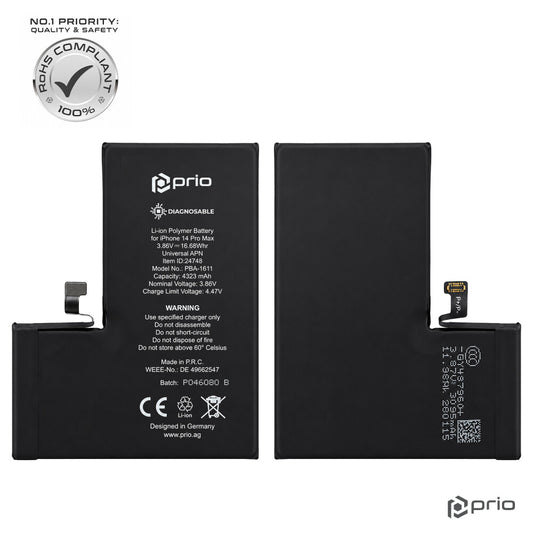 prio Diagnosefähiger Akku für iPhone 14 Pro Max