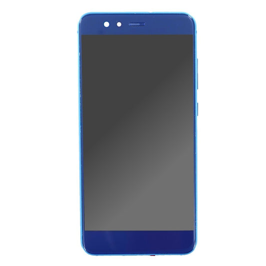 Displayeinheit + Rahmen für Huawei P10 Lite blau, ohne Logo