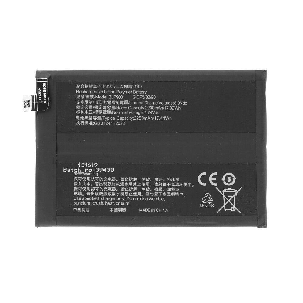 BLP903 Akku für OnePlus Nord CE 2 5G IV2201 4500mAh Batterie Ersatzakku