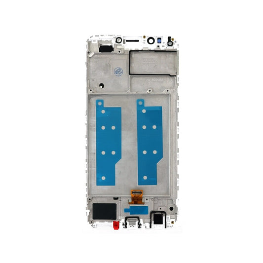 OEM display unit + frame for Huawei Honor 7C white, without logo