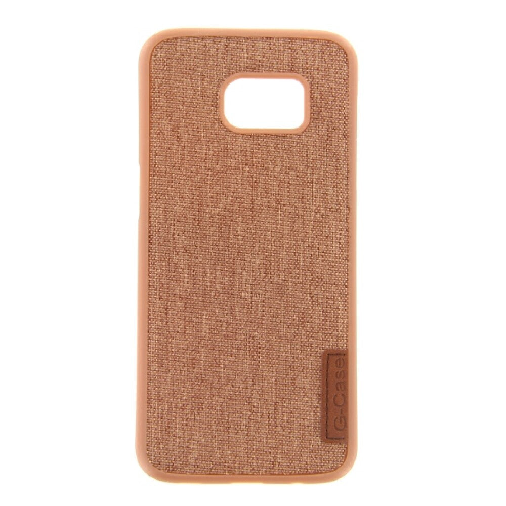 Silikon Handyhülle für Samsung S7 Edge Braun Handy Tasche Schutz