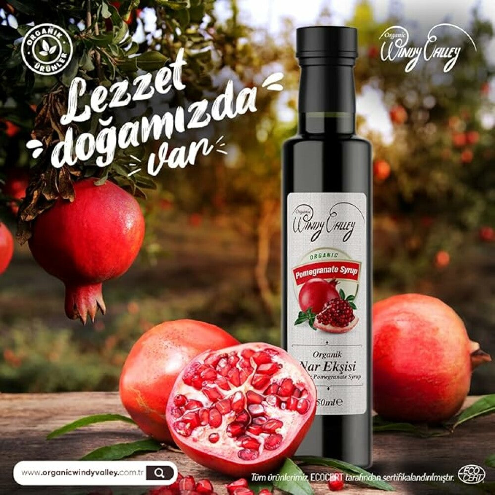 Granatapfelsirup natürlich, Bio-Granatapfel, ECOCERT Certification 350gr