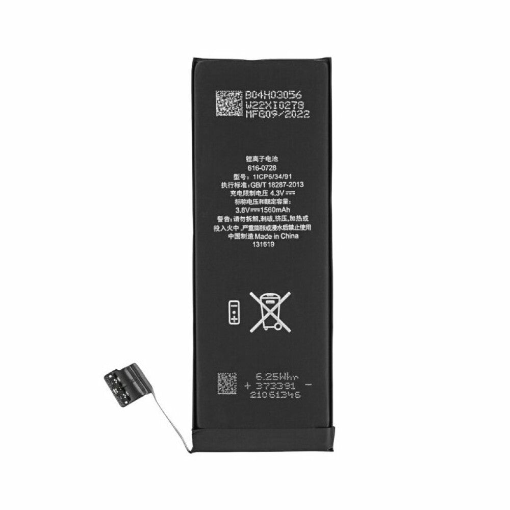 616-0728 Akku für iPhone 5s wie Original Batterie Ersatzakku