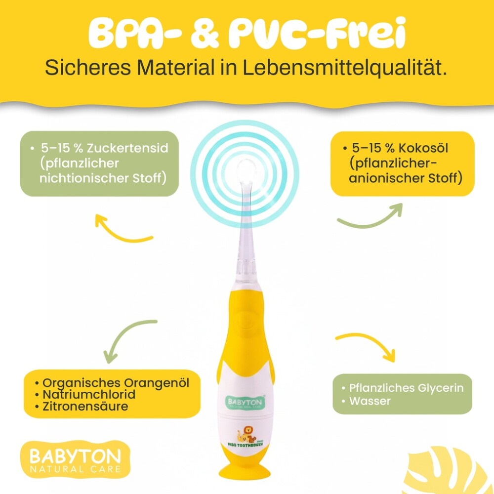 Babyton Sonic Kinderzahnbürste & Ersatzbürstenkopf
