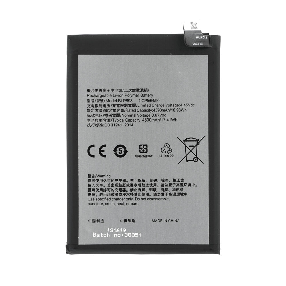 BLP893 Akku für Oppo Reno7 5G CPH2371 Reno7 4G CPH2363 4500mAh Batterie
