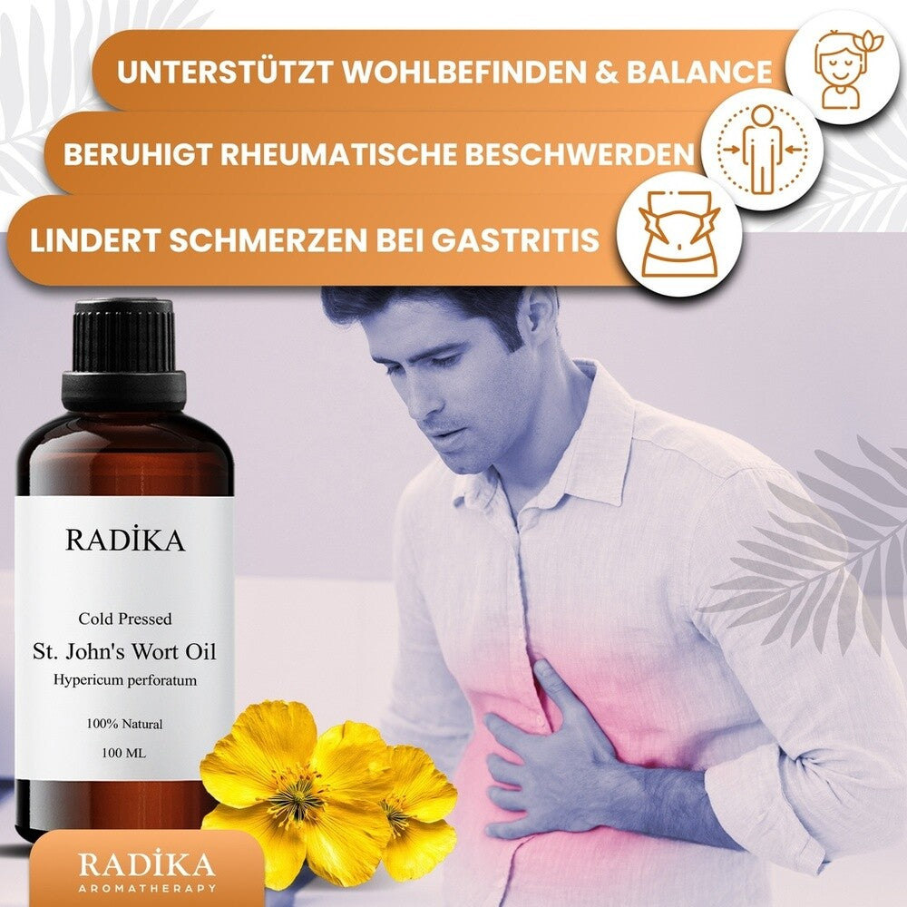 St John'S Wort Oil, Johanniskrautöl, 100% Rein, BIO, natürlich, 100 ml