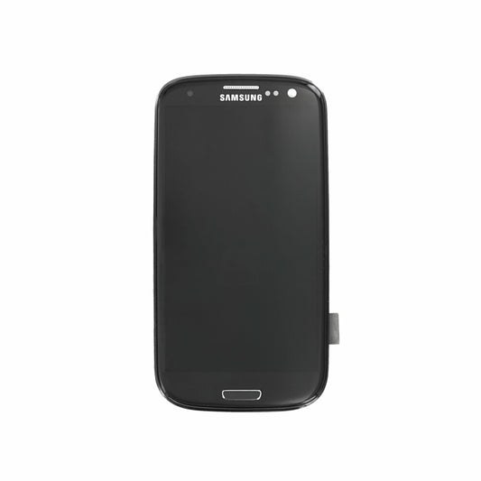 Original Display für Samsung GT-I9305 Onyx-Schwarz LCD + Rahmen GH97-14106B