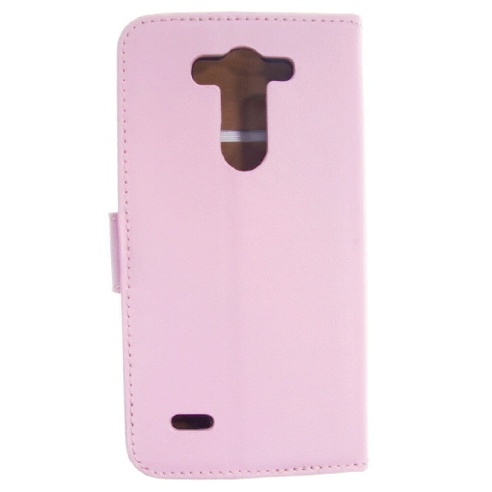 Lederhülle Handyhülle für LG G3 mini Rosa Schutz Tasche 4250710558124